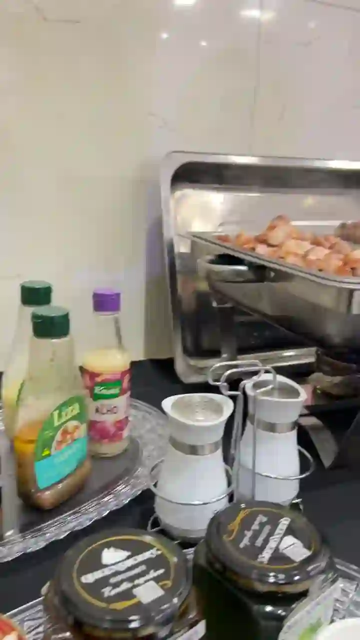 Buffet da Chef Carine Leis em preparação